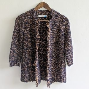 SOLD Anthro Sparrow Marled Fringe Cardigan